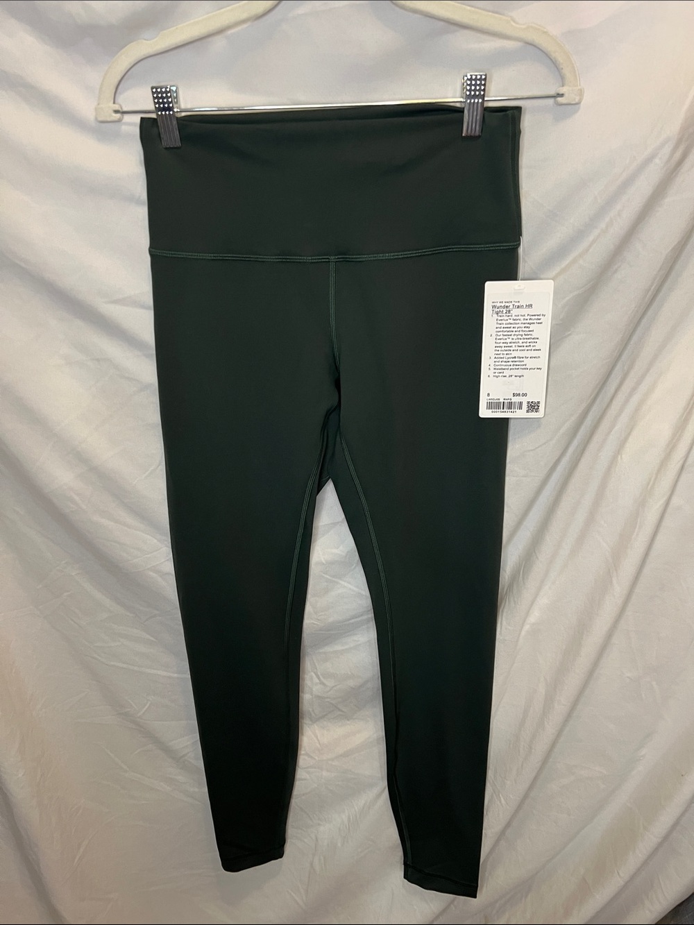Lululemon Wunder Train 28” Leggings Rainforest Green NWT Size 8